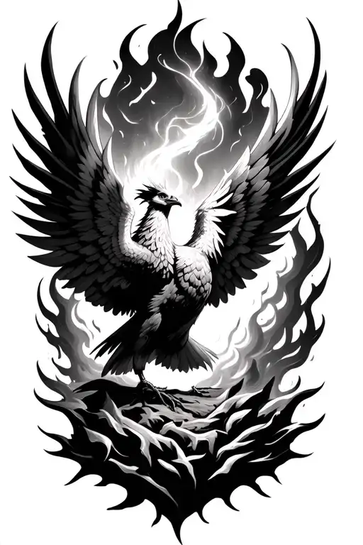 Phoenix Rising From The Ashes