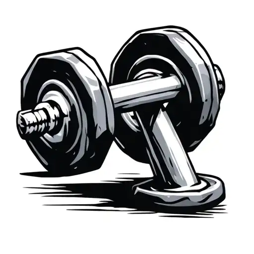 Dumbbell Symbolizing The Client's Passion