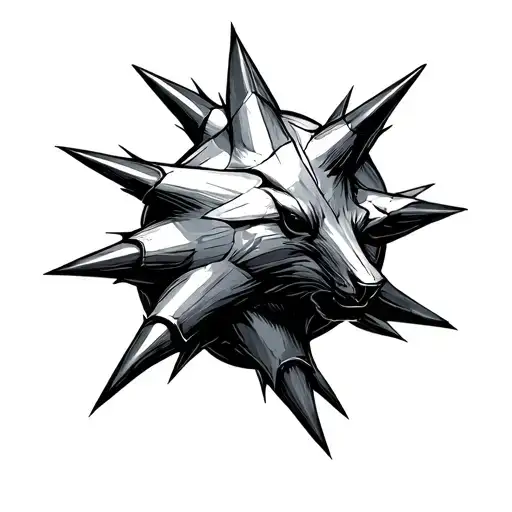 Line Drawing Running Spikes