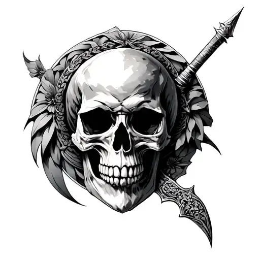 Dagger Skull Roman