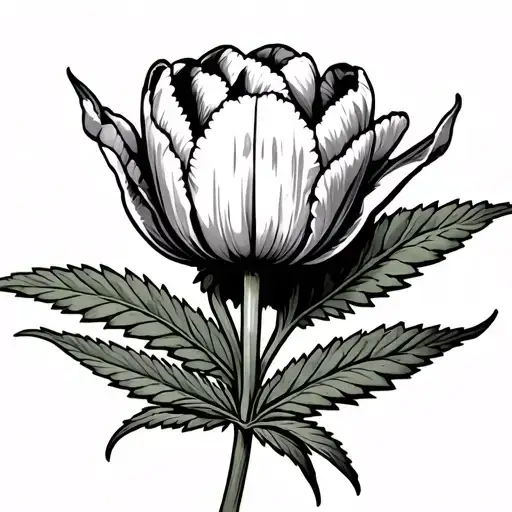 Amsterdam Weed Joint With Tulip