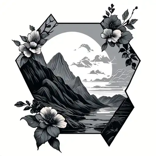 Hexagonal Outline Shape