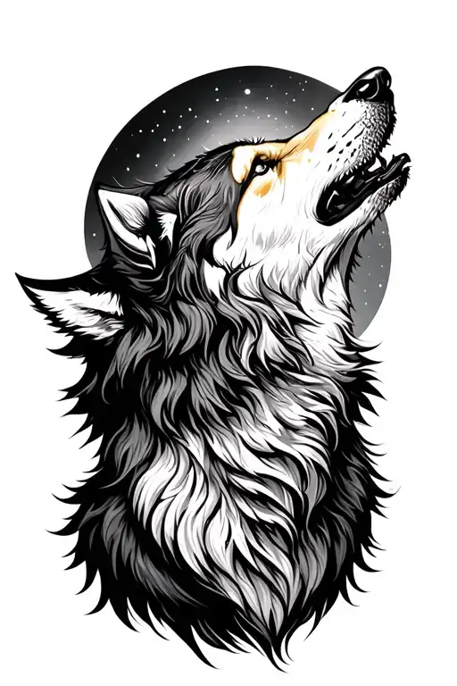 Wolf Howling At The Moon