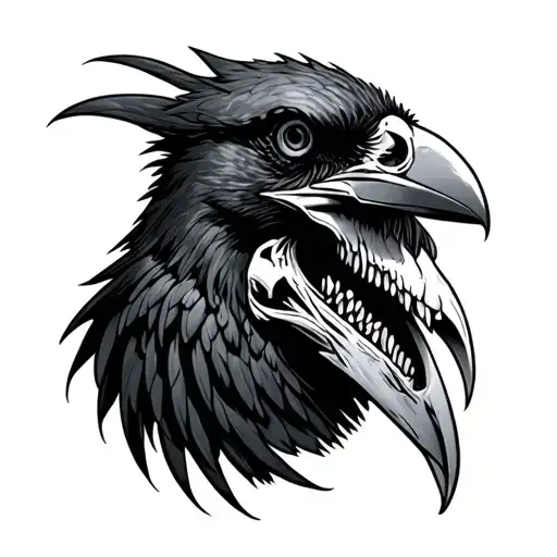 Crow Skull Crow Body