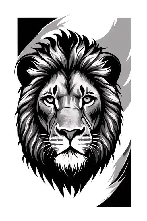 Lion Head Front Facing