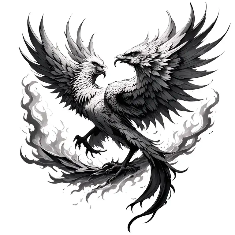 Phoenix Rising From Ashes