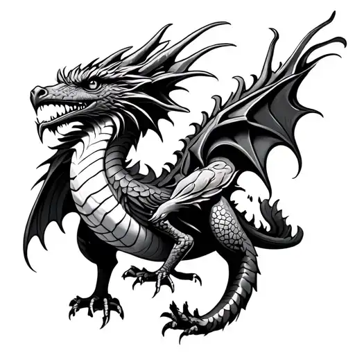 Welsh Dragon And Kiwi Bird