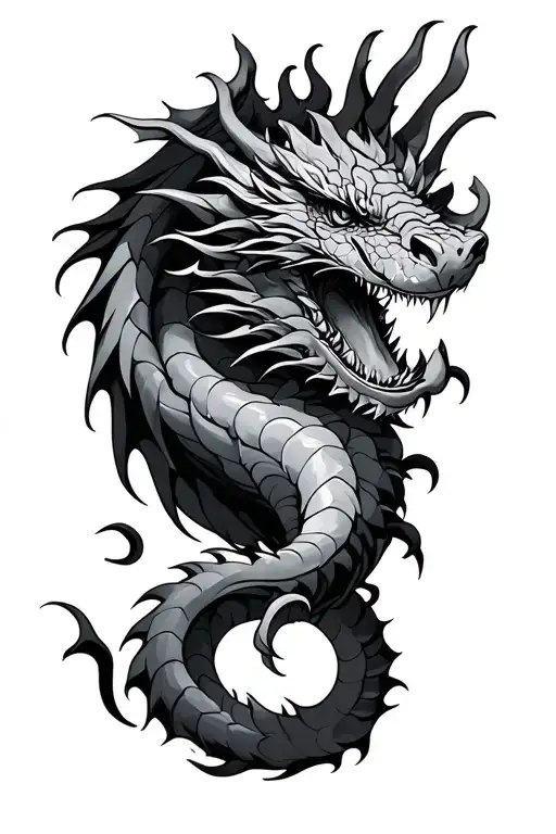 Dragon Wrapped On Arms