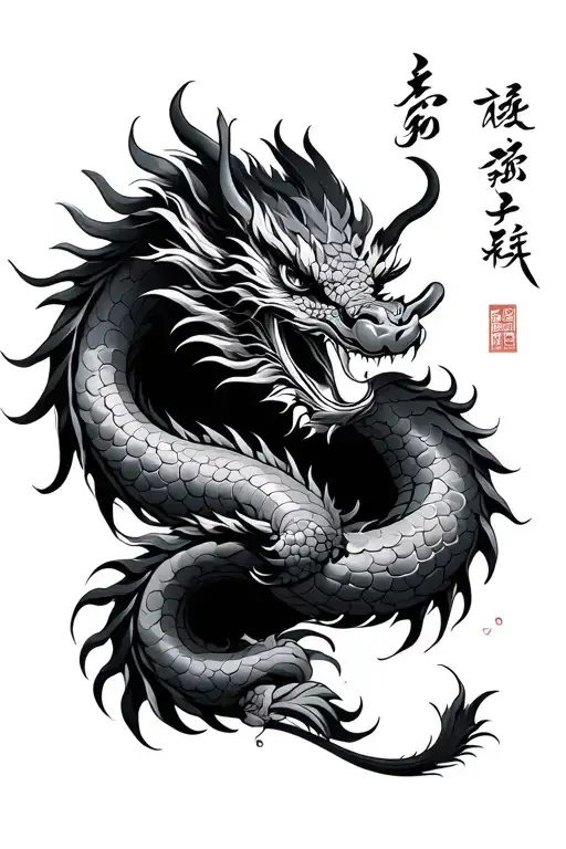 Year Of The Dragon Coiled