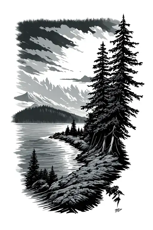 Vancouver Island Line Drawn