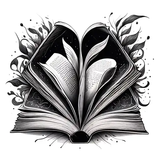 Tattoo Pictures With Book Patterns