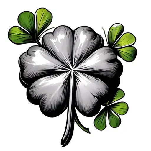 Cross With Four Leaf Clover