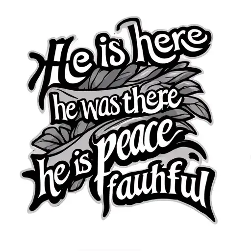 Song Lyrics He Is Here He Was There He Is Peace He Is Faithful