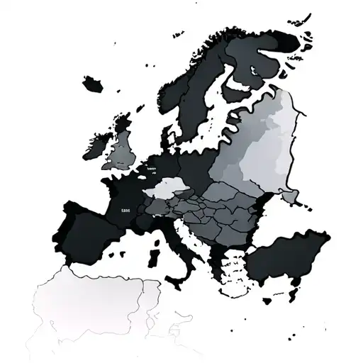 Europe Map And North America