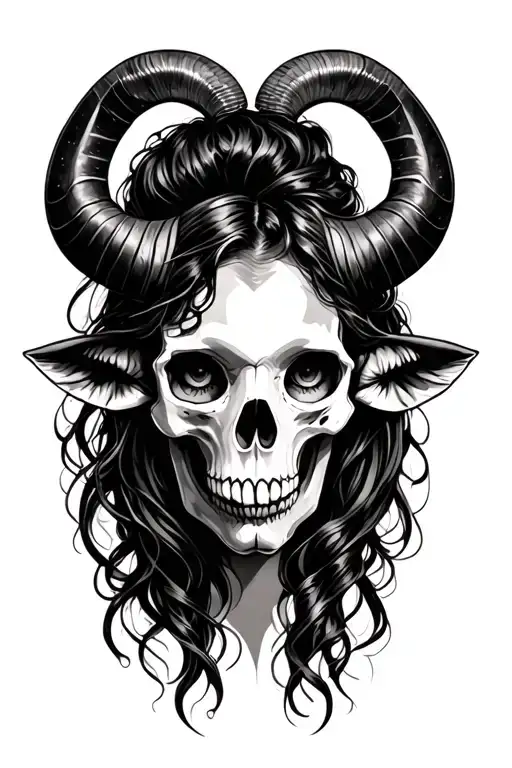 Skull Taurus Black Girl