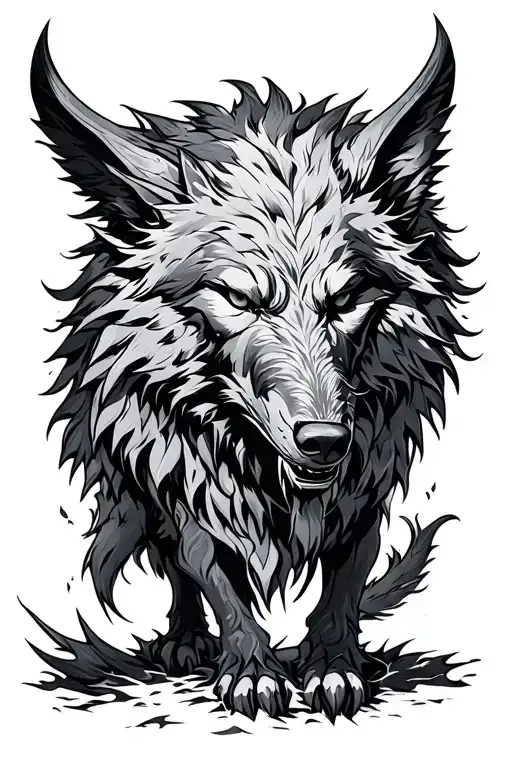 Cool Norse Mithology Fenrir Coming Out Of The Gates Of Valahla