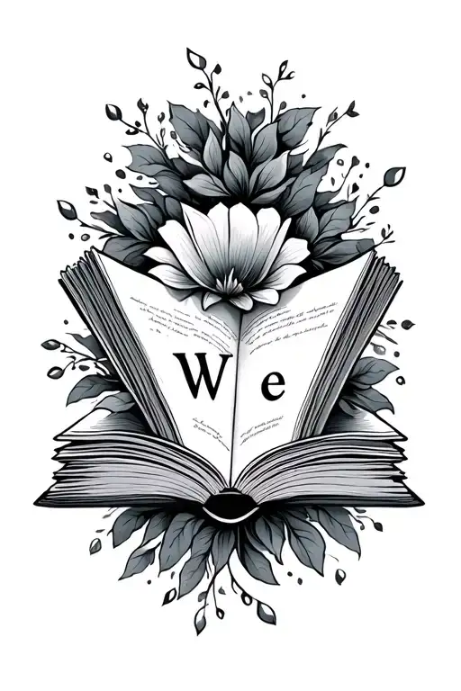 I Want An Open Book That Represents The Story Of My Family With An Initial W A M And An E