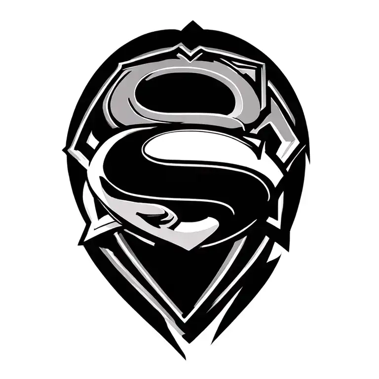 Superman Logo Intertwined Hearts