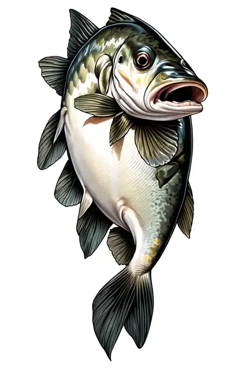 Trout Combined With A Glass Window