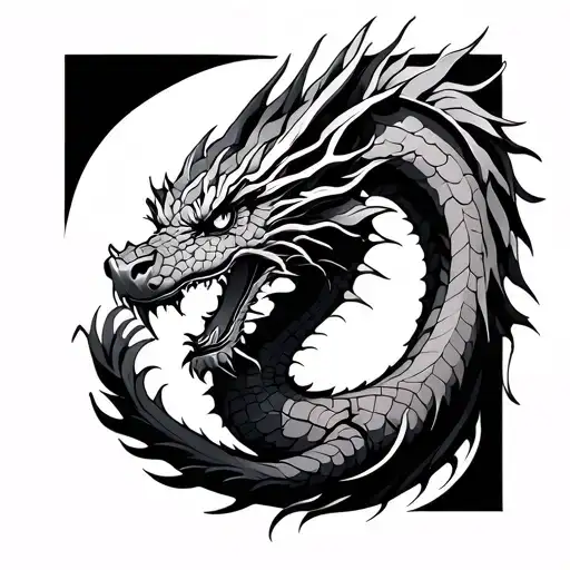 Fine Line Dragon