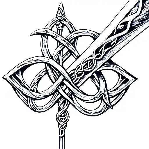 Celtic Love Knot Dagger