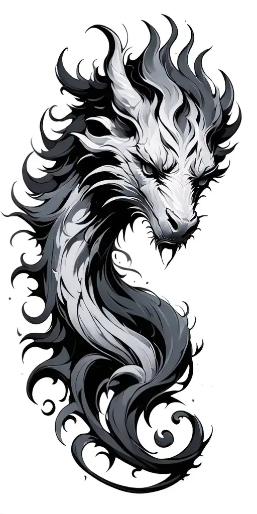 Chimera Sideways With Swirls And Fine Lines