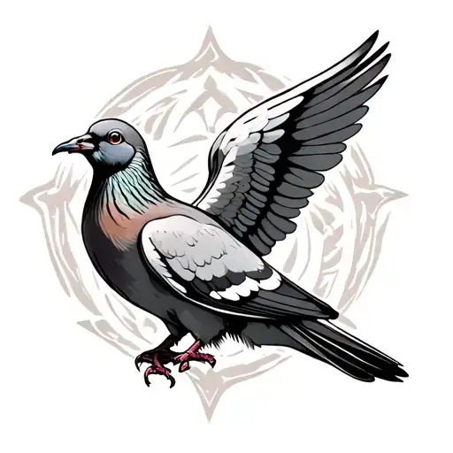 White Winged Dove Tattoo idea