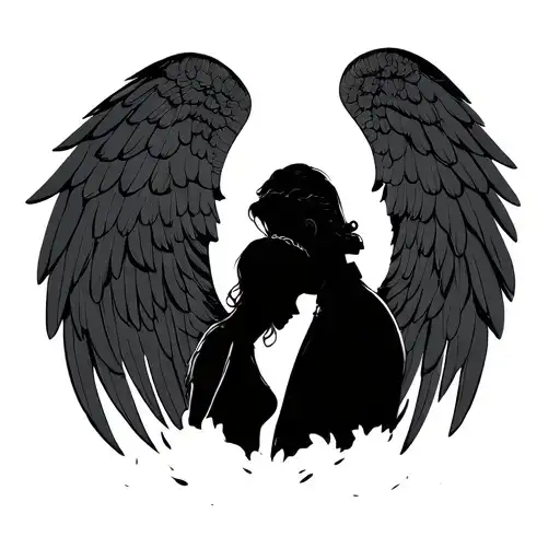 Mama And Papa With Wings