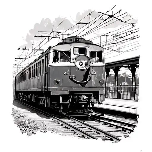 Bukla Snitch Glasses Against The Background Of The Platform Of An Old Train