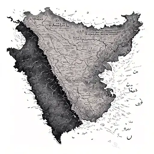 Persian Peom Of Rumi Mixed With Iran Map Made