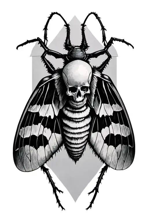Death Moth Tattoo idea