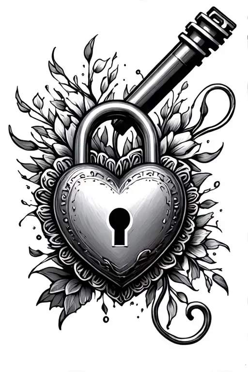 Key To My Heart Shaped Lock