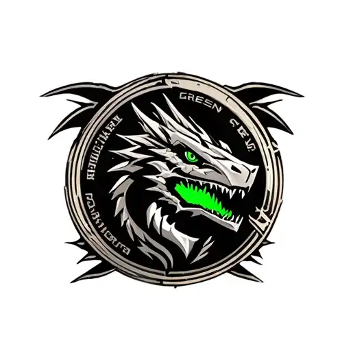 Green Power Ranger Dragon Coin