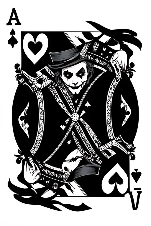 King Of Spades And Joker Card