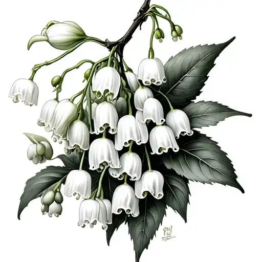 Lily Of The Valley And Hawthorn