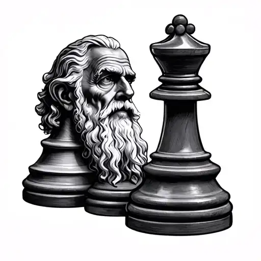 Chess Piece Grandpa Memory