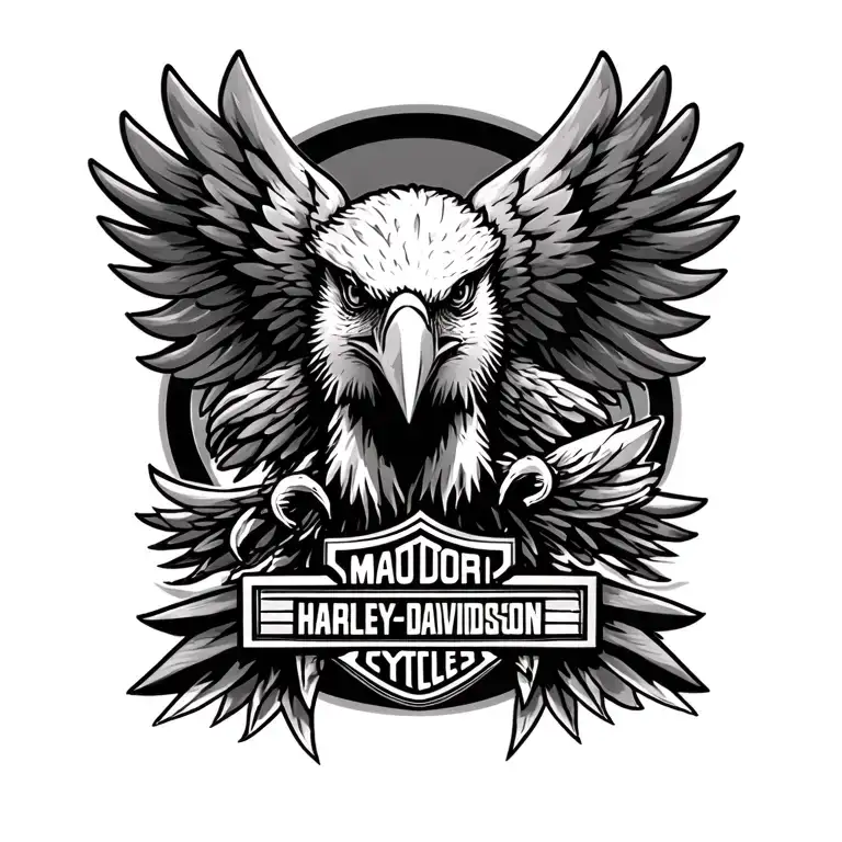 Harley Davidson Motorcycle Eagle