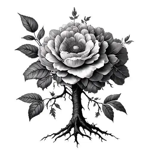 Poison Tree At Back Of Neck With Some Sort Of Flower