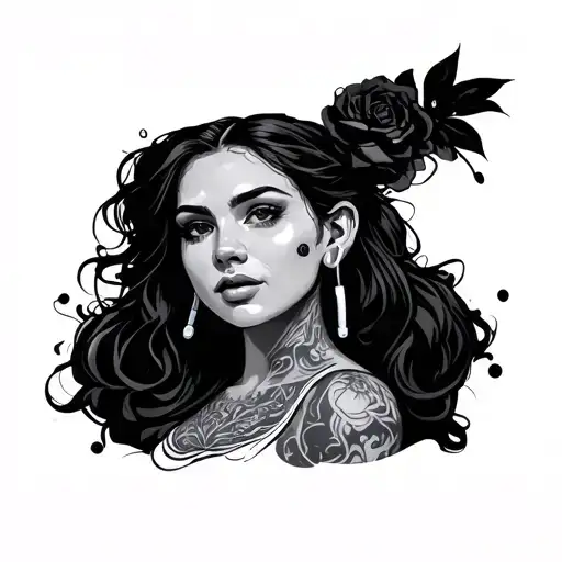 Shelly Woman With Earplugs In