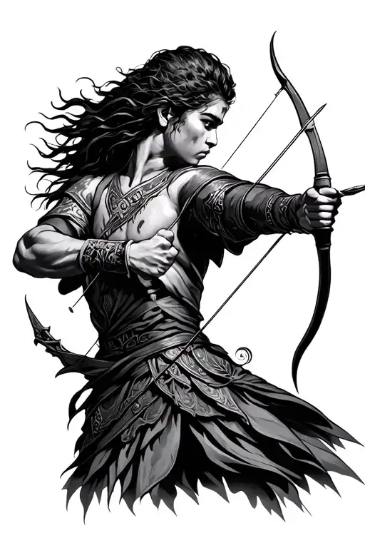 Bow Arrows Sagittarius Archer Shooting