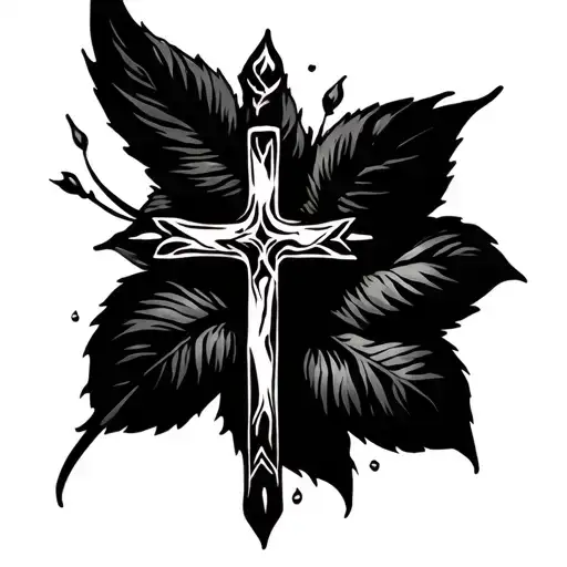 Anything Possible With Faith In Writing Tattoo Then Add A Cross