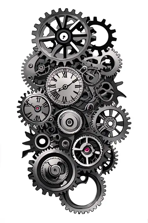Clockwork Mechanism With Gears