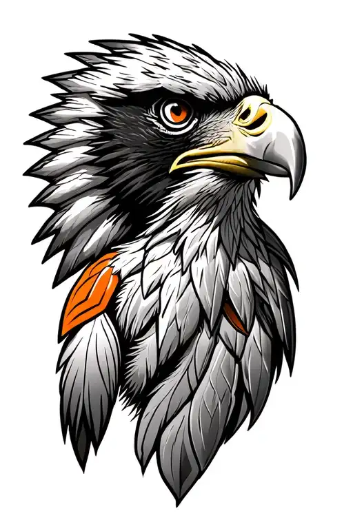 Philadelphia Flyers With Eagle And Native