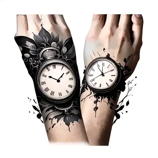 Two Clocks Embed On The Minimalist Wrist Which