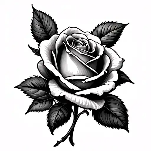 Rose With Amrose In Stem Rose