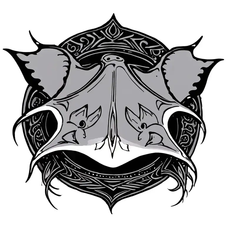 Manta Ray Polynesian Style