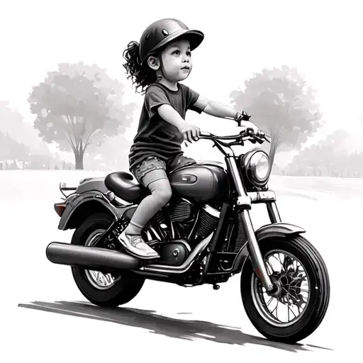 Little Girl Riding