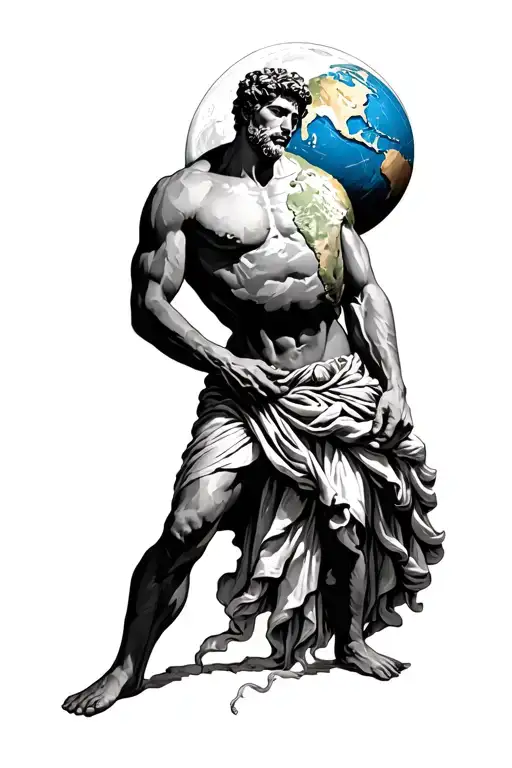 Atlas Carrying The Globe