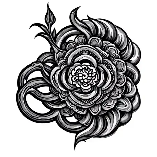 Cambodian Symbol Intertwined