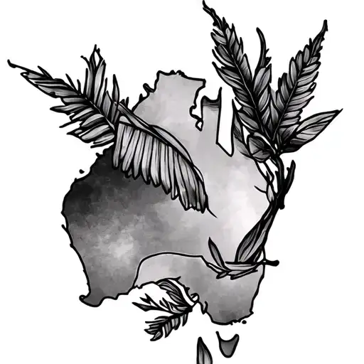 Small Australian Symbol Without Flag Or Country